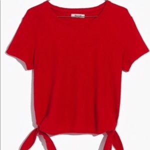 Madewell red top